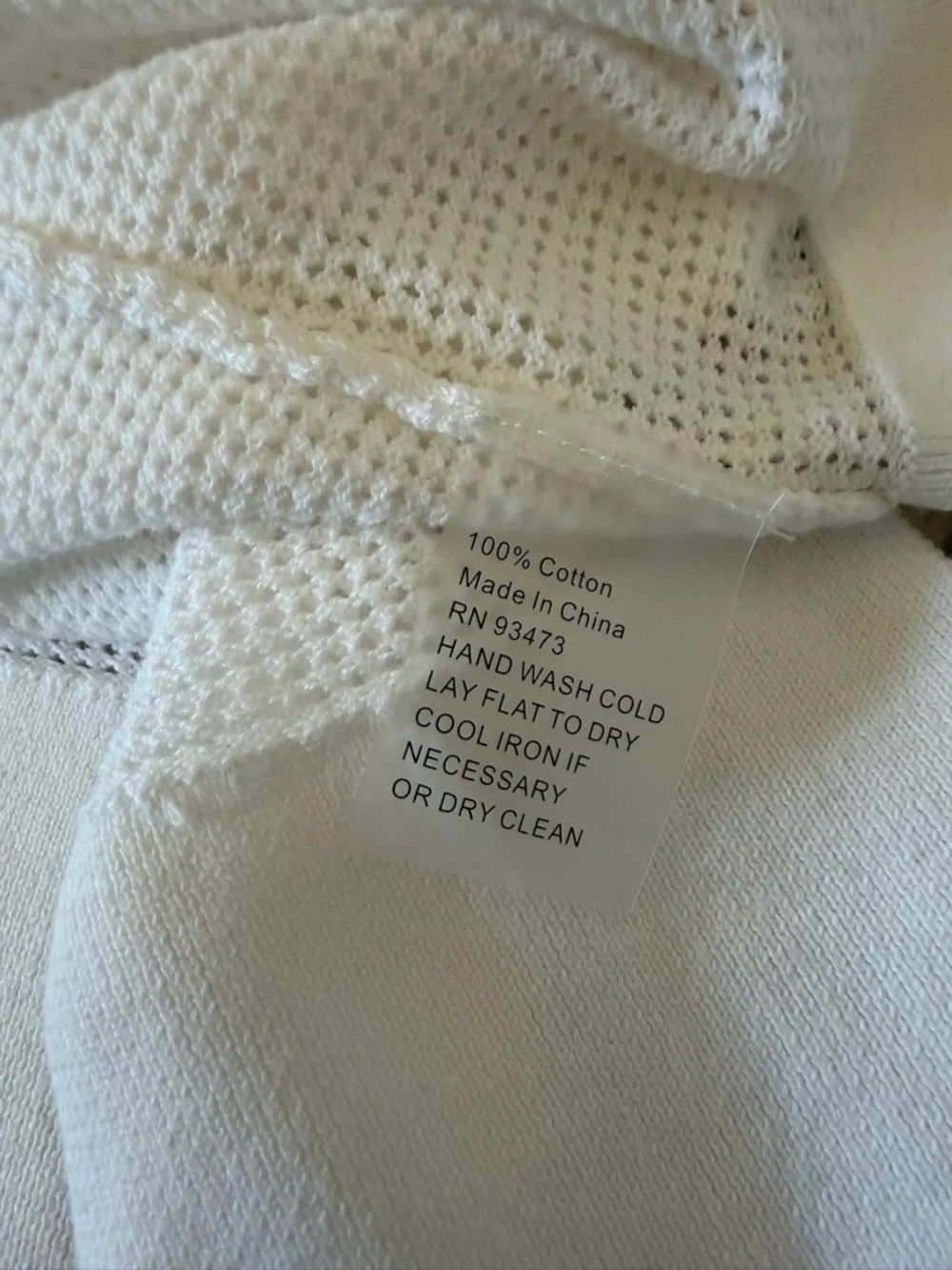 Pure Amici | 100% Cotton Knit Loose Crewneck Sweater